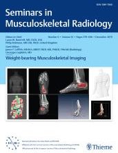 Seminars in Musculoskeletal Radiology: Weight Bearing Musculoskeletal Imaging